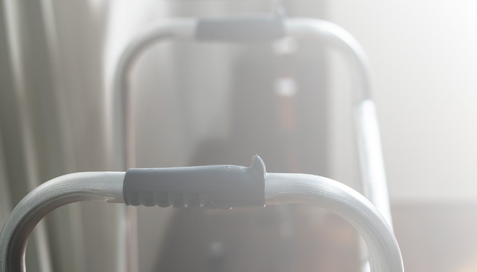 Image of a walker for someone with mobility issues.