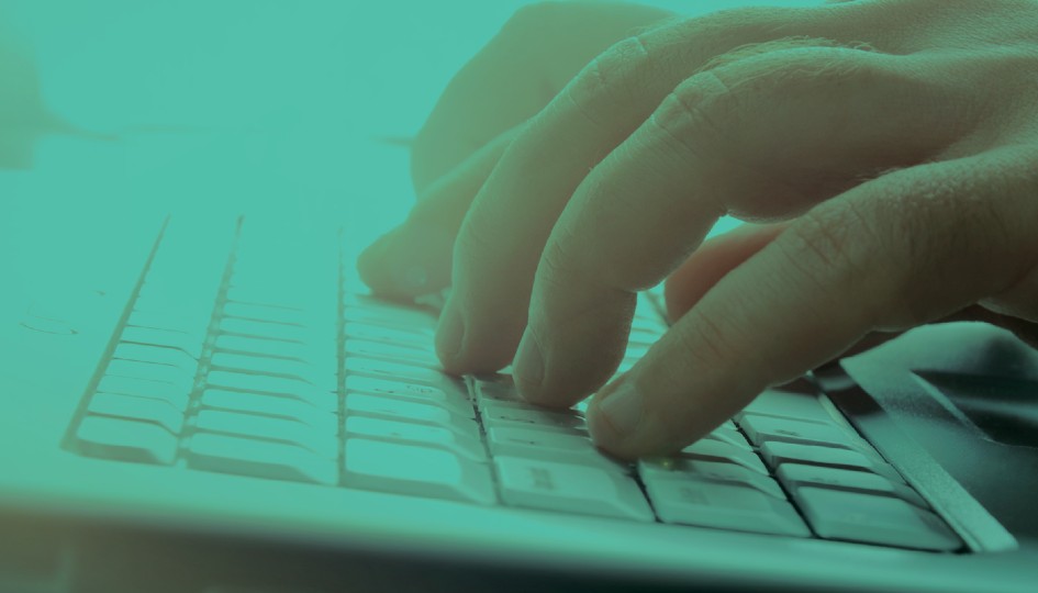 Typing on a keyboard
