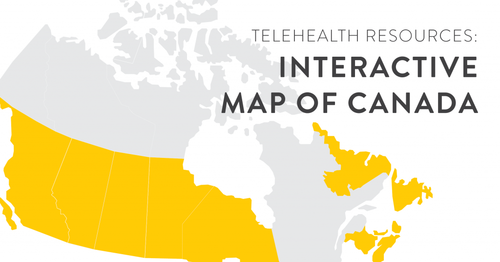 Telehealth Resources: Interactive Map of Canada Link