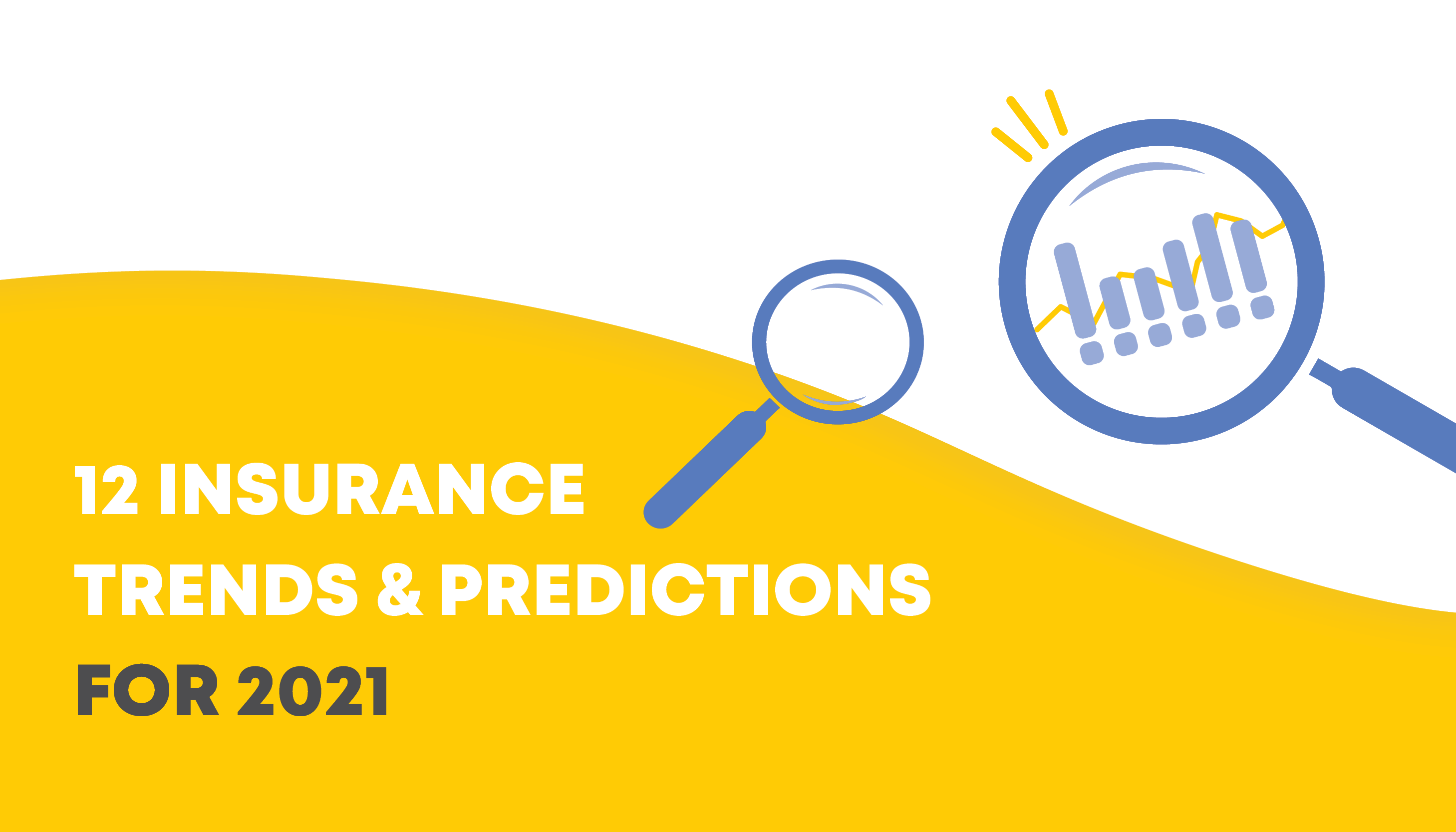 Vector images of magnifying glasses | 12 Insurance Trends and Predictions for 2021 | Benefits by Design