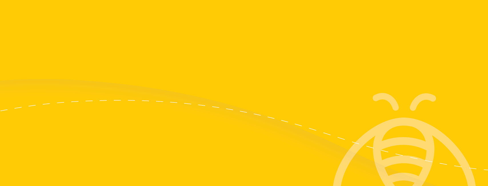 Yellow Background with Vector Image of a Bee| Reduce Stress | Benefits by Design