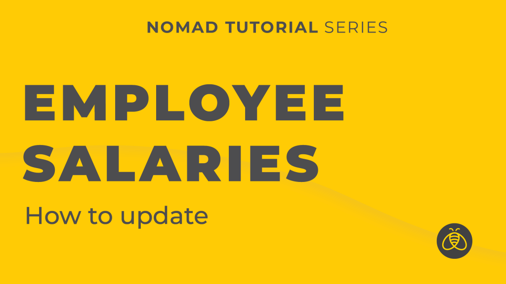 Updating Employee Salaries Nomad Tutorial