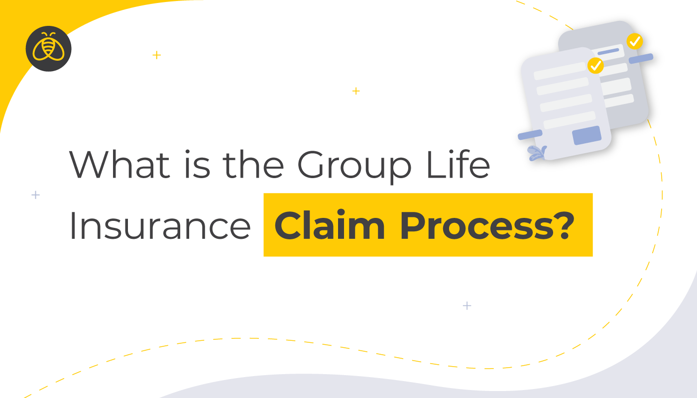 Text: What is the group life insurance claim process? Image of claim forms