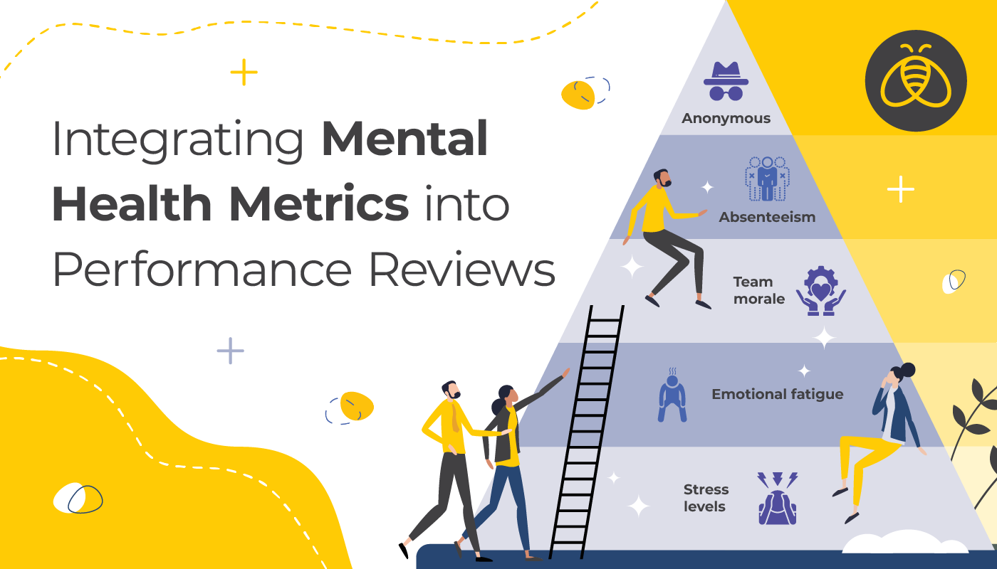 Integrating mental health metrics into performance reviews